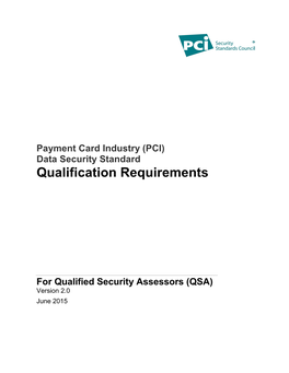 Qualification Requirements