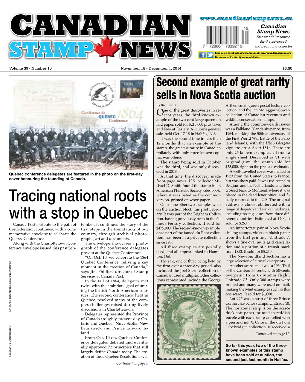 Stamp News Canadian an Essential Resource for the Advanced and Beginning Collector