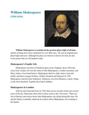 Shakespeare DT Vrs.2