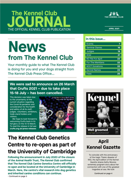 April 2021 the Official Kennel Club Publication