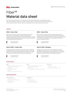 Fiber™ Material Data Sheet