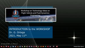INTRODUCTION to the WORKSHOP Dr. G. Ortega 2021, May 11Th