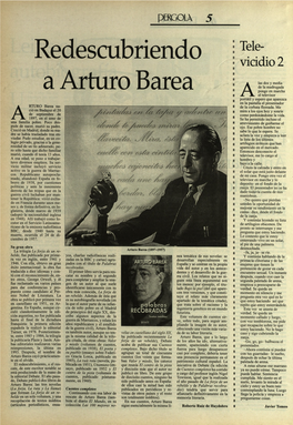 Redescubriendo a Arturo Barea