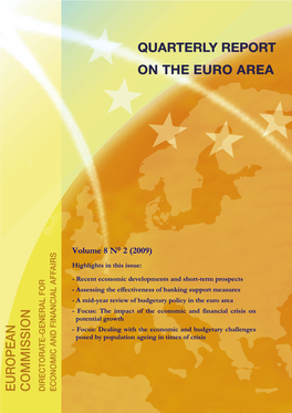 Quarterly Report on the Euro Area We Particularly in a Number of Emerging Markets