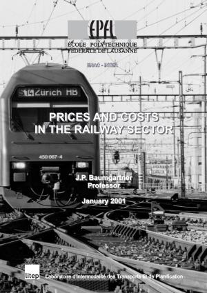 Prices and Costs in the Railway Sector