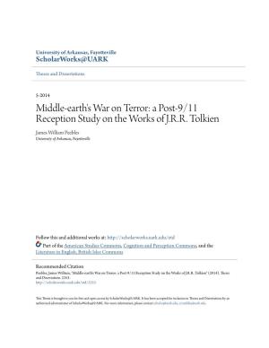 Middle-Earth's War on Terror: a Post-9/11 Reception Study on the Works of J.R.R