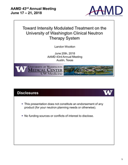 Toward Intensity Modulated Treatment on the University of Washington Clinical Neutron Therapy System