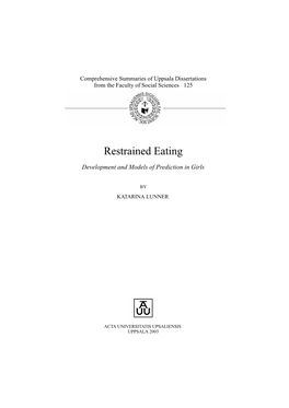 Restrained Eating