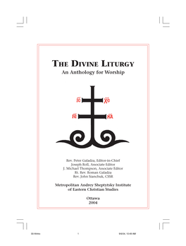 THE DIVINE LITURGY an Anthology for Worship