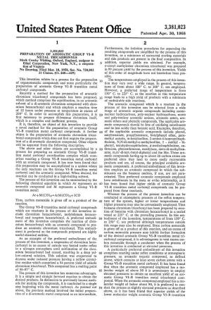 United States Patent Office Patented Apr