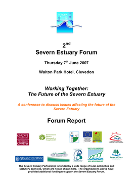 Severn Estuary Forum Report 2007Compressed
