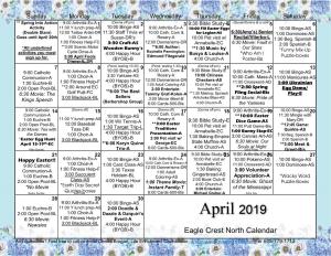 Eagle Crest North Calendar