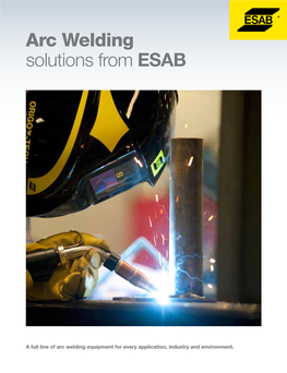 Arc Welding Solutions from ESAB