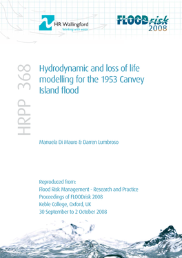 HRPP367-Hydrodynamic and Loss... the 1953 Canvey Island Flood