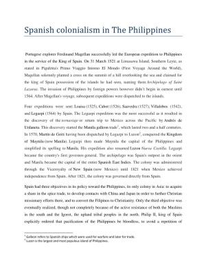 Spanish Colonialism in the Philippines