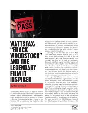 Wattstax: “Black Woodstock” and the Legendary Film It