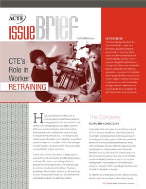 CTE's Role in Worker RETRAINING