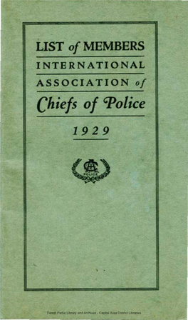Chiefs of 'Police