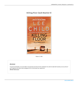 Download Book &lt; Killing Floor: (Jack Reacher 1) \ ERLUGZNBDZNU