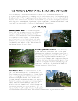 Rockford's Landmarks & Historic Districts