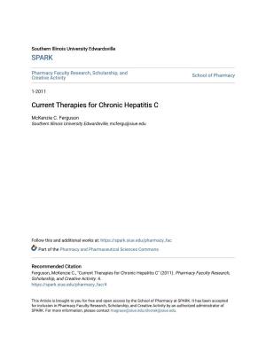 Current Therapies for Chronic Hepatitis C