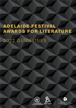 2022 Adelaide Festival Awards for Literature Guidelines