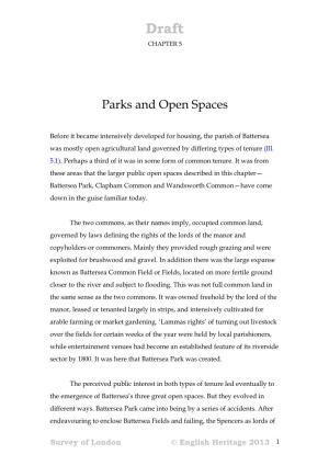Chapter 5: Parks and Open Spaces
