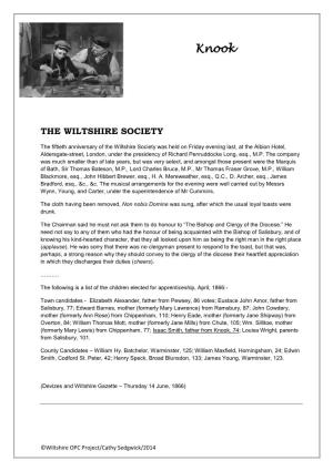 The Wiltshire Society