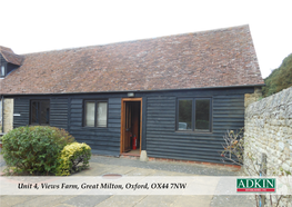 Unit 4, Views Farm, Great Milton, Oxford, OX44 7NW SPA/JA/H/2058.01 1 628 Sq
