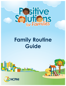Positive Solutions for Families: Family Routine Guide