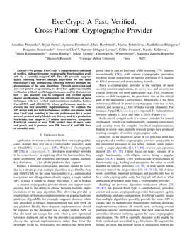 A Fast, Verified, Cross-Platform Cryptographic Provider