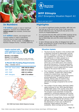 WFP Ethiopia 2017 Emergency Situation Report #2