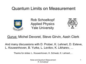 Quantum Limits on Measurement