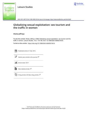 Globalizing Sexual Exploitation: Sex Tourism and the Traffic in Women