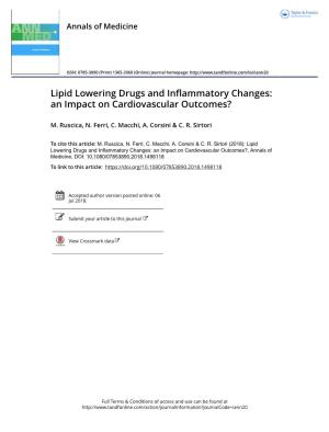 Lipid Lowering Drugs and Inflammatory Changes: an Impact on Cardiovascular Outcomes?