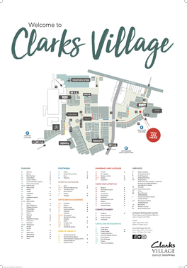 Welcome to Clarks Village ENTRANCE 50 54 ENTRANCE KING ARTHUR’S FOREST H/S H/S ADVENTURE PLAY PARK