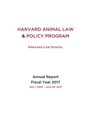 Animal Law & Policy Program