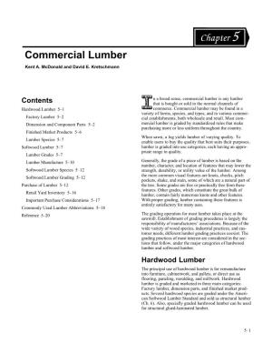 Chapter 5--Commercial Lumber
