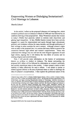 Civil Marriage in Lebanon
