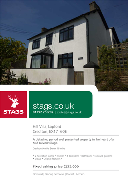 Stags.Co.Uk 01392 255202 | Exeter@Stags.Co.Uk
