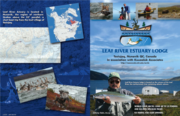 LEAF RIVER ESTUARY LODGE Tasiujaq, Nunavik QC, Canada in Association with Kuuaaluk Associates