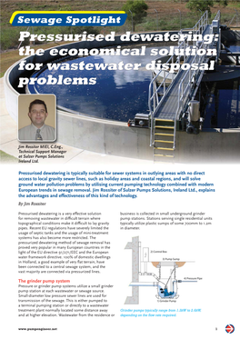 Pressurised Dewatering: the Economical Solution for Wastewater