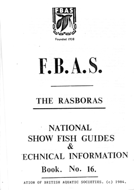 NATIONAL SHOW FISH GUIDES & ECHNTCAL INFORMATION Book