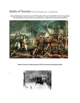 Battle of Trenton (From Britishbattles.Com - No Attribution)