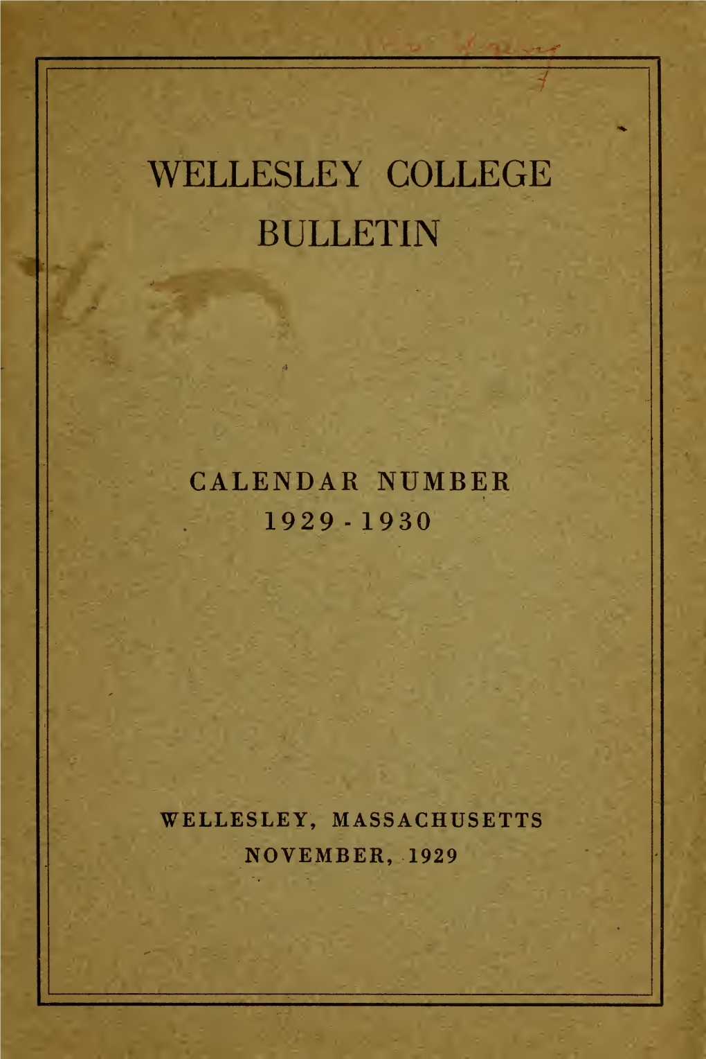 Catalogue Number [Of the Bulletin]