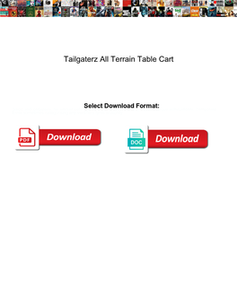 Tailgaterz All Terrain Table Cart