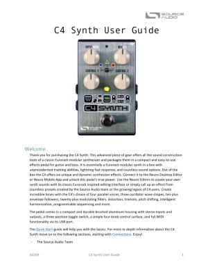 C4 Synth User Guide