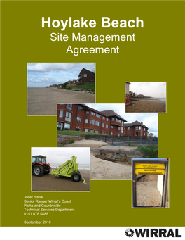 Hoylake Beach Site Management Agreement