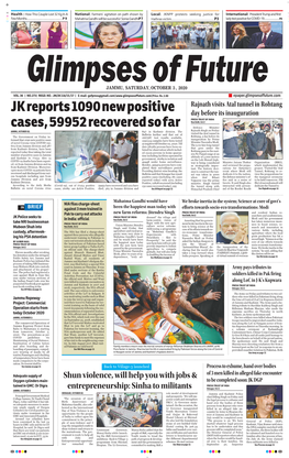 JK Reports 1090 New Positive Cases, 59952 Recovered So