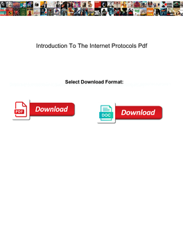 Introduction to the Internet Protocols Pdf